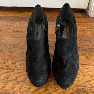 Adrienne Vittadini Suede Heeled Booties